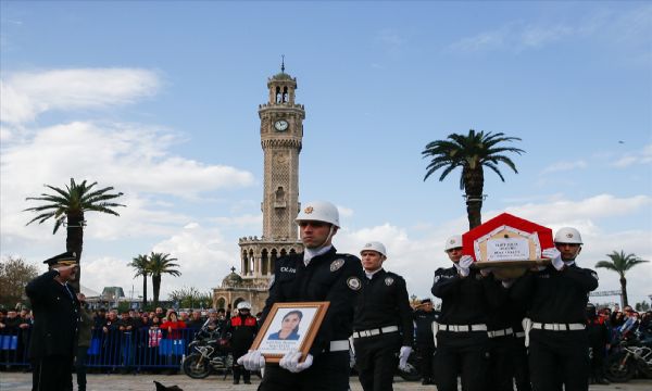 Şehit polise acı veda...