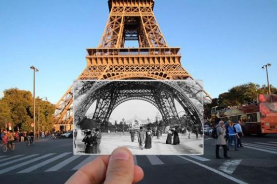 Parisin geçmişi ve bugünü aynı karede