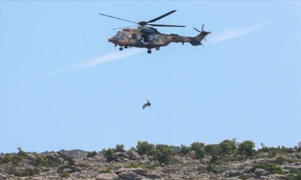 Dumanlı Dağı'nda tatbikat nefes kesti