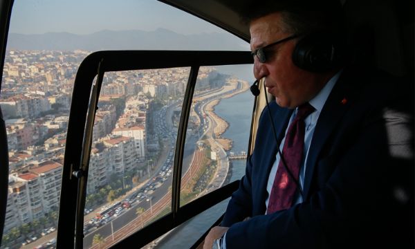 İzmir trafiğine havadan denetim