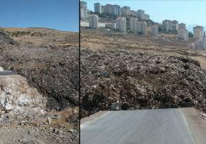 Harmandalı'nda korkutan heyalan