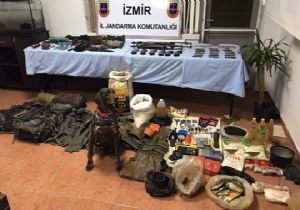 İzmir'de PKK'ya ait cephanelik ortaya çıkartıldı