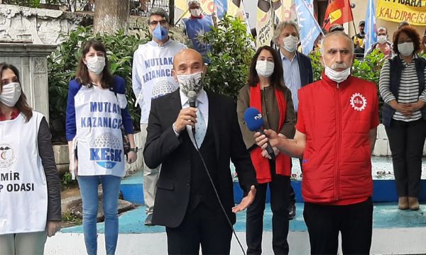 İzmir'de sembolik 1 Mayıs