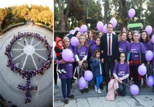 İzmirli kadınlardan 'Femine İşareti'
