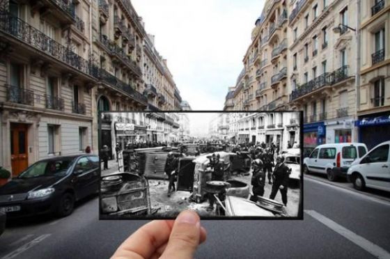 Parisin geçmişi ve bugünü aynı karede