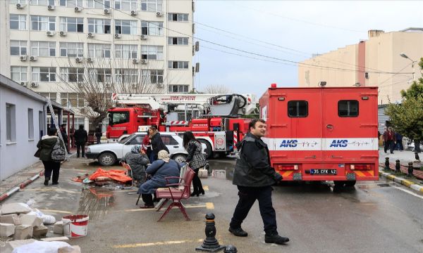 Tepecik Hastanesi'nde yangın paniği