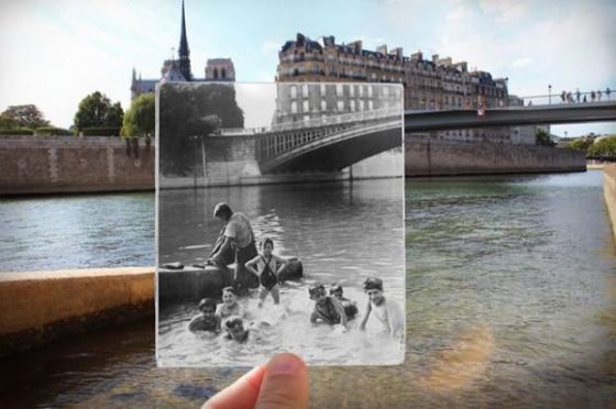 Parisin geçmişi ve bugünü aynı karede
