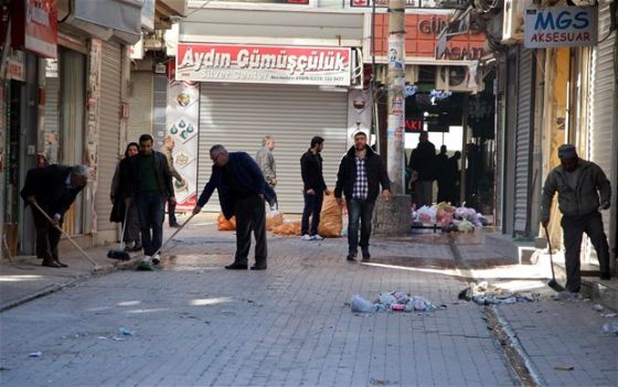 Nusaybin'de çatışmaların izleri ortaya çıktı