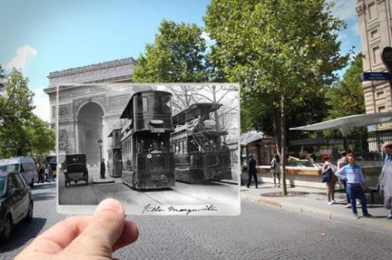 Parisin geçmişi ve bugünü aynı karede