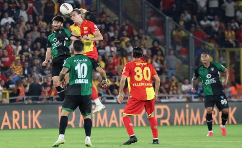Göztepeli savunmacılar iş başında