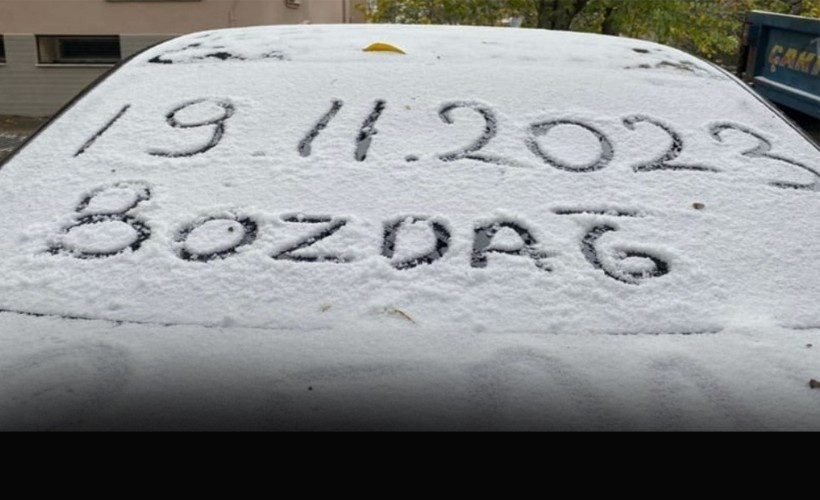 İzmir’e mevsimin ilk karı düştü!