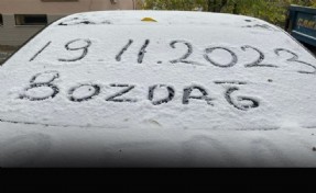 İzmir’e mevsimin ilk karı düştü!