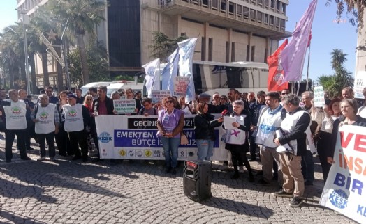 KESK İzmir şubeler platformu'ndan 'Bütçe' protestosu!