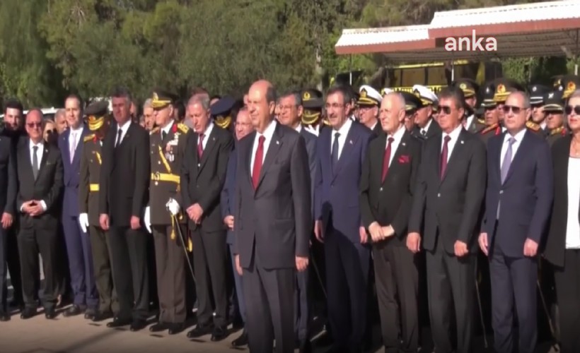 KKTC 40. yaşında.. Lefkoşa'daki Atatürk Anıtı'nda resmi tören düzenlendi