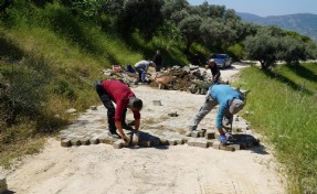 Efes Selçuk Belediyesi'nden arazi yollarında çalışma