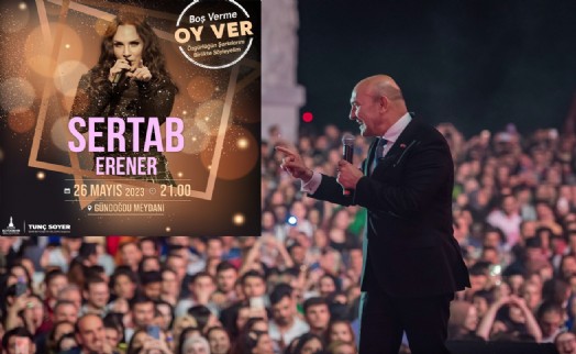 İzmir’de Sertab Erener ile sandığa çağrı