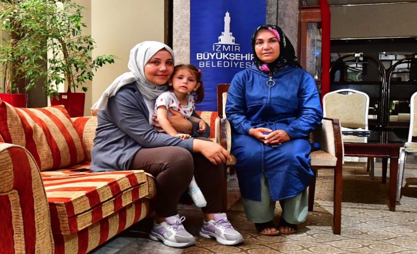 Minik depremzede Öykü tedavi için Kahramanmaraş’tan İzmir’e getirildi