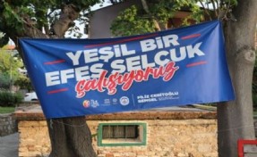 YSK'den belediyenin Yeşil Bir Efes Selçuk' pankartına yasak!