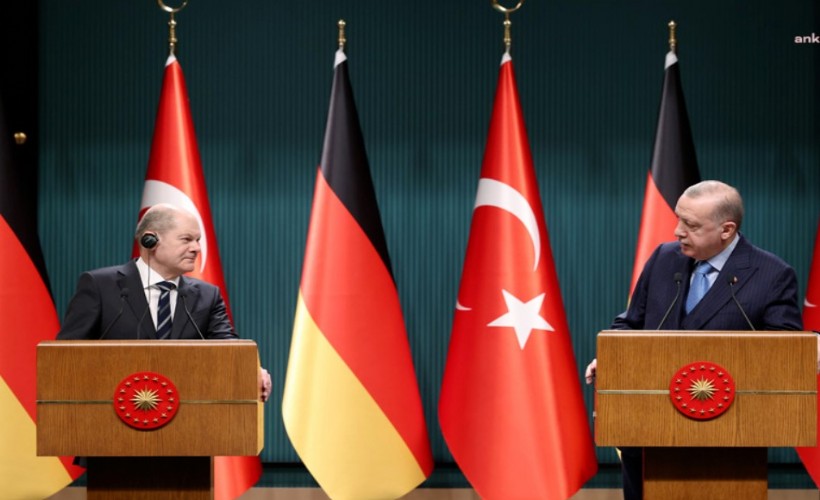 Cumhurbaşkanı Erdoğan, Almanya Başbakanı Scholz ile görüştü