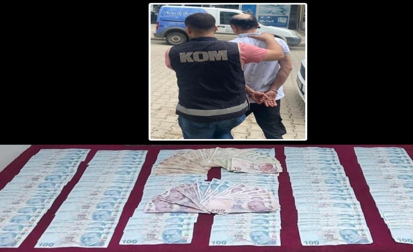 Üzerinden 42 bin lira sahte para çıktı