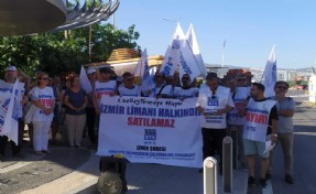 BTS İzmir Şubesi, Alsancak Limanı'nın satılmasını protesto etti!