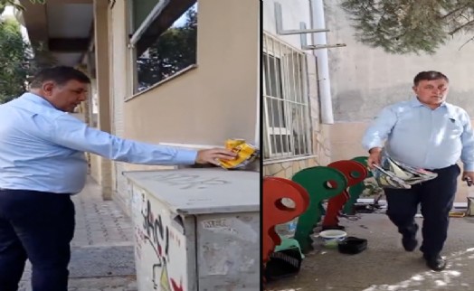 Cemil Tugay kavurucu sıcaklara rağmen sahaya indi, ekiplere destek verdi