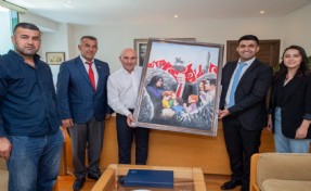 Soyer’e teşekkür portresi