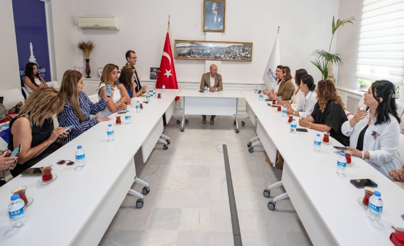 Azerbaycanlı iş kadınları Soyer’i ziyaret etti