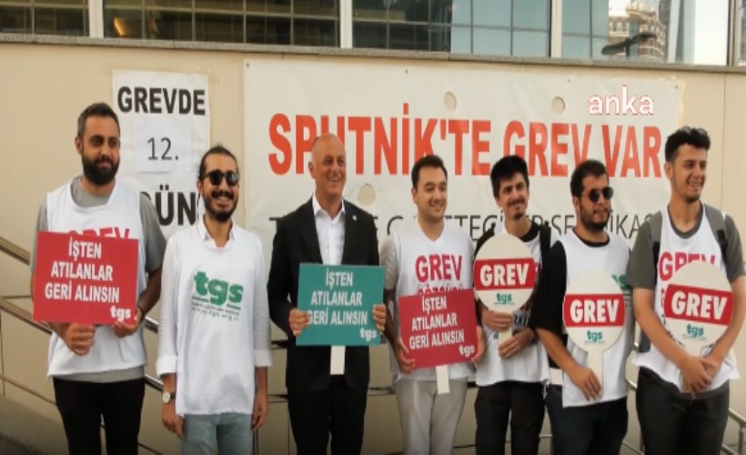 İzmir Milletvekili Özlale, Sputnik'te grev yapan gazetecileri ziyaret etti