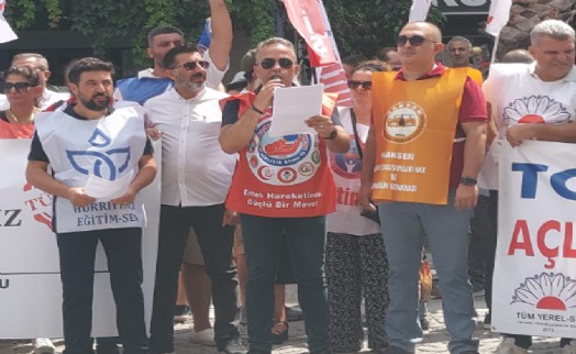 Kamu Konfederasyonları Platformu İzmir'de iş bıraktı: Bu sefalet oranlarını kabul etmiyoruz!