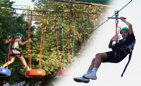 Karşıyaka’da tatil keyfi ‘Macera Parkı’nda yaşanıyor