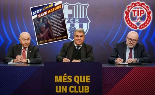 TİP'ten Limak'a karşı Barcelona'da eylem