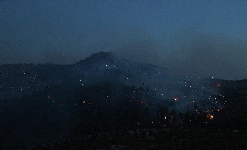 İzmir'deki orman yangınına müdahale sürüyor