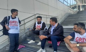 Mustafa Sarıgül'den Sputnik'teki greve destek ziyareti