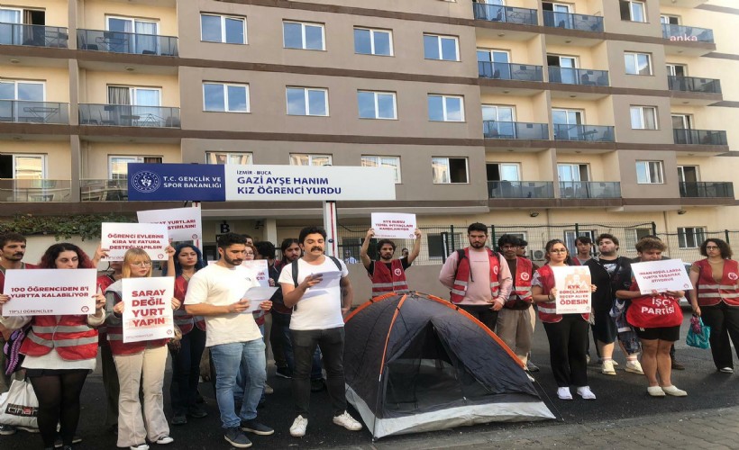 TİP İzmir'den kamp çadırlı 'barınma' eylemi