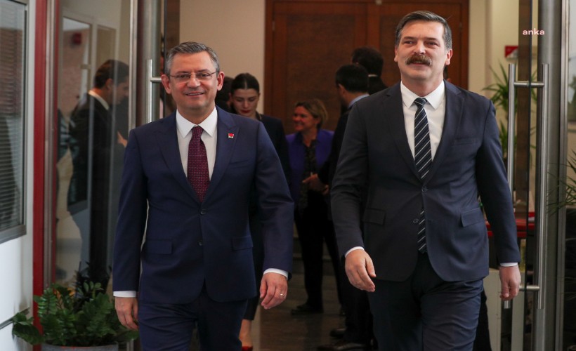 Özgür Özel ile Erkan Baş CHP Genel Merkez'de görüştü
