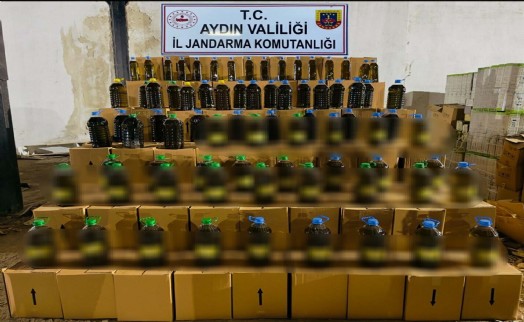 Aydın'da 6 bin 500 litre sahte zeytinyağı ele geçirildi