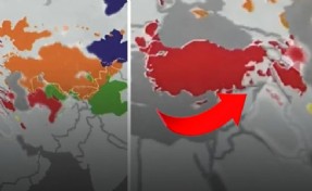 Kapaktaki Türkiye haritası MSB'yi karıştırdı