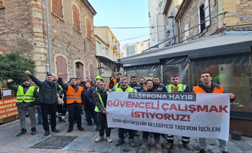 Taşeron belediye işçilerinden eylem: 'Güvenceli çalışmak istiyoruz!'