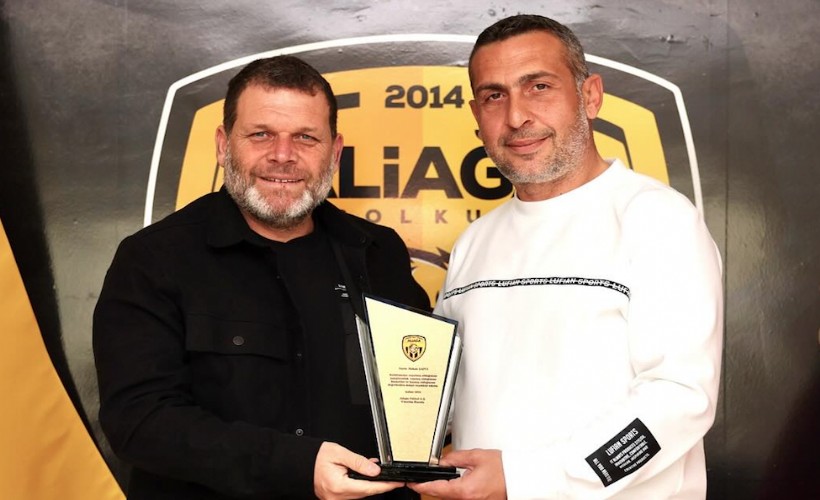 Aliağa Futbol'da Şapçı'ya plaketli veda