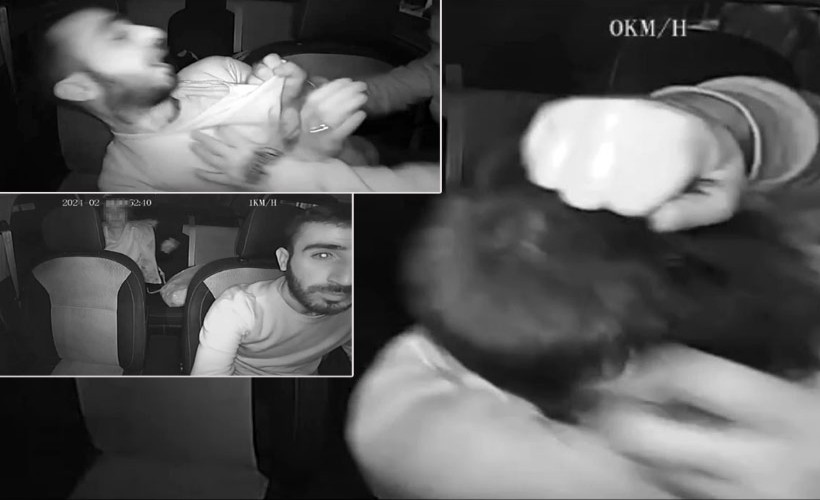 İzmir'de bir taksici daha darbedildi! Saldırı anları kamerada