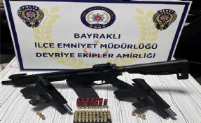 İzmir'de polisin denetiminde 3 tabanca, 1 pompalı tüfek ele geçirildi