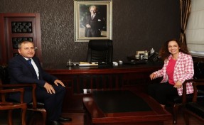 Başkan Ünsal’dan Kaymakam Demir’e ziyaret: