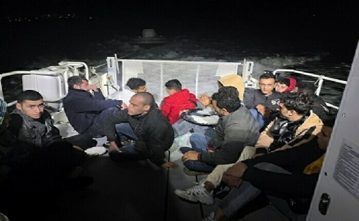 Bodrum'da 17 kaçak göçmen ile 1 göçmen kaçakçısı şüphelisi yakalandı