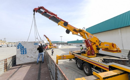 Marble İzmir'de ilk doğal taş alana getirildi