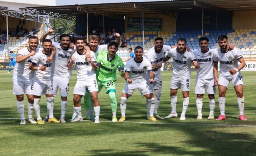 Menemen FK'dan Belediye Derincespor'a gol yağmuru