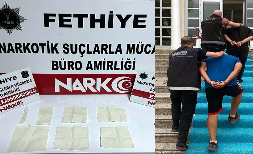 Muğla'da kağıda emdirilmiş bonzai ile yakalanan 2 şüpheliye gözaltı