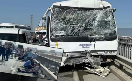 Manisa'da zincirleme kaza: 35 kişi yaralandı...