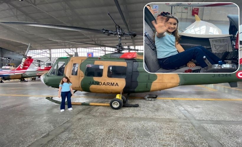Resim yarışması 1'incisi Eylül'e helikopterle şehir turu