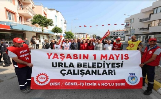 Urla'da 4 yıl sonra  coşkulu 1 Mayıs kutlaması